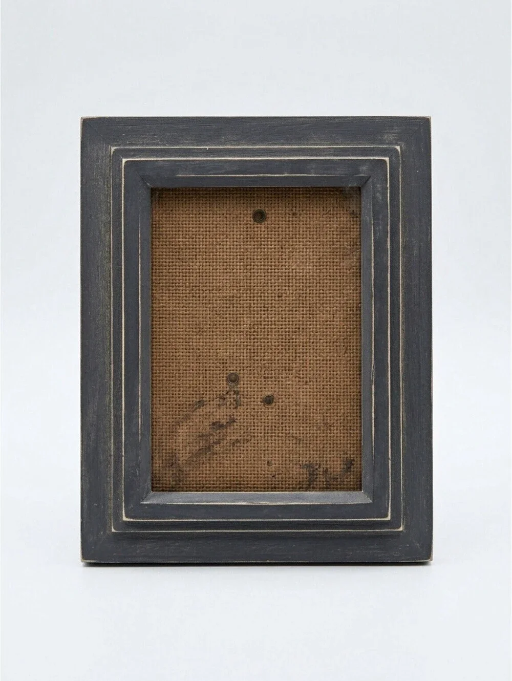Vintage Wooden Picture Frame with Easel Back Blue